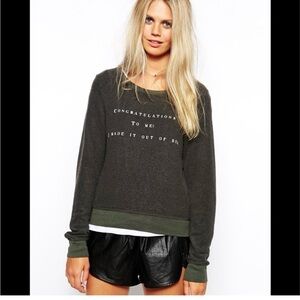 Wildfox Sweater Shirt - Congratulations To Me